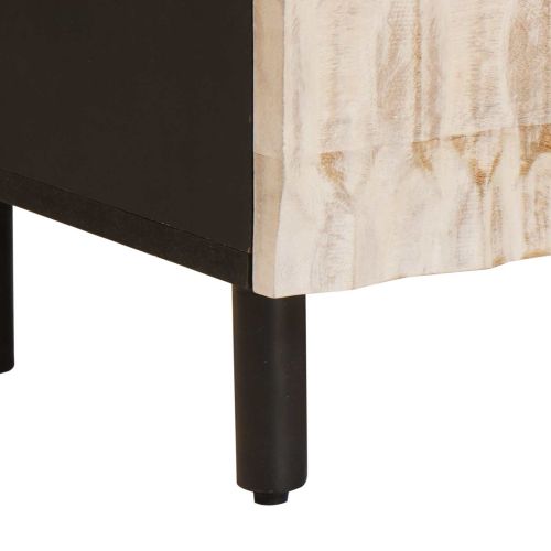 ТВ шкаф с чекмедже Финал на бяло измиване 70 x 33 x 46 см