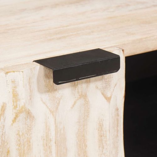 ТВ шкаф с чекмедже Финал на бяло измиване 105 x 33 x 46 см