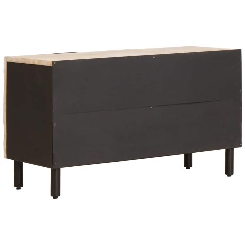 ТВ шкаф със съхранение Финал на бяло измиване 80 x 33 x 46 см