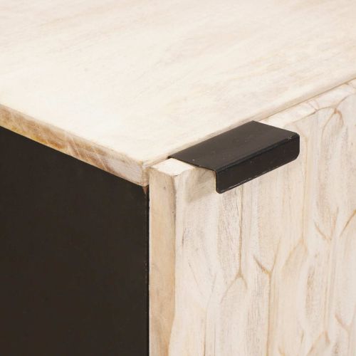 Служебен шкаф с врата Финал на бяло измиване 40 x 33 x 75 см