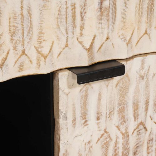 Служебен шкаф Финал на бяло измиване 80 x 33 x 75 см
