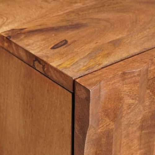 Нощен шкаф Кафяво 40 x 33 x 46 см Солидно мангово дърво