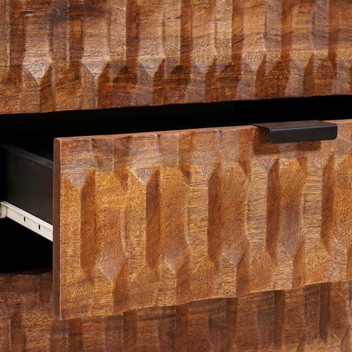 Нощен шкаф Кафяво 50 x 33 x 62 см Солидно мангово дърво