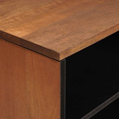 ТВ шкаф със съхранение Финал на кафяво акацие 80 x 33 x 46 см