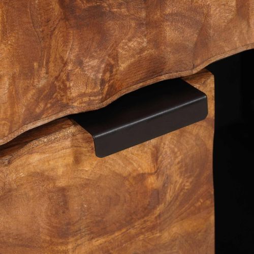 Служебен шкаф с врата Финал на кафяво акацие 80 x 33 x 75 см