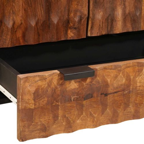 Висок шкаф с чекмедже Финал на кафяво акацие 60 x 33 x 100 см