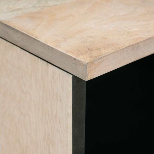Нощен шкаф Бяло 50 x 33 x 62 см Инженерна дървесина