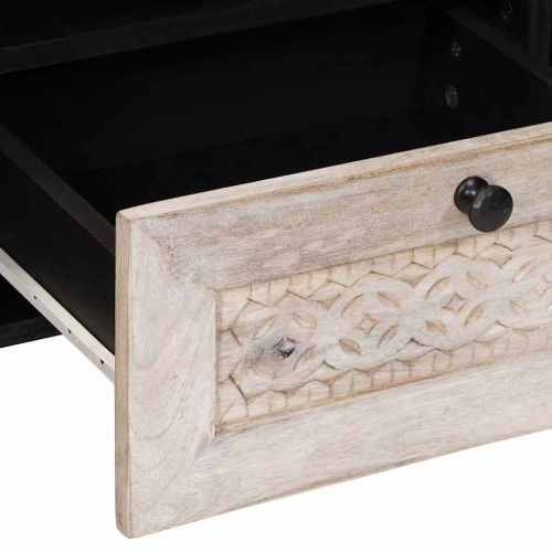 ТВ Единици с чекмедже Бяло 105 x 33 x 46 см Инженерно дърво