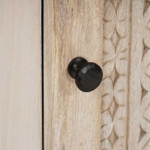 Шкаф за баня с врата Бяло 38 x 33 x 58 см Инженерно дърво