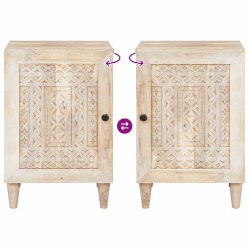 Шкаф за баня с врата Бяло 38 x 33 x 58 см Инженерно дърво