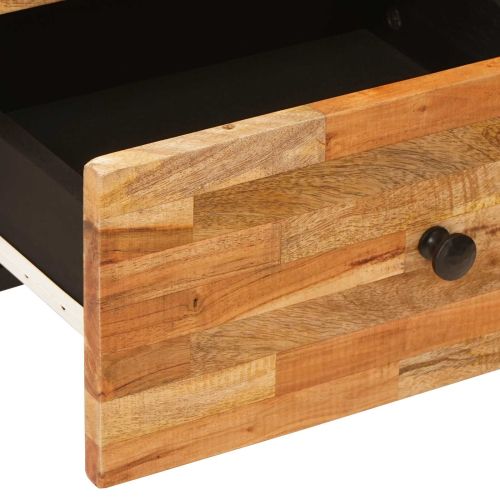 Нощен шкаф 2 pcs Кафяво 40 x 33 x 46 см Солидно мангово дърво