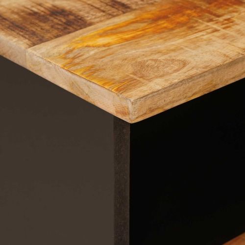 Леглов шкаф 2 pcs Кафяво 40 x 33 x 46 см Солидно мангово дърво