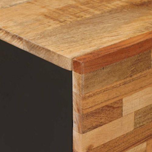 ТВ шкаф с рафт Кафяво 105 x 33 x 46 см Солидно мангово дърво