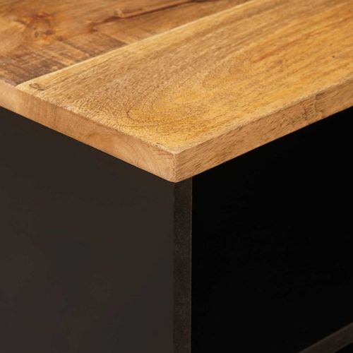 ТВ шкаф с рафт Кафяво 80 x 33 x 46 см Солидно мангово дърво