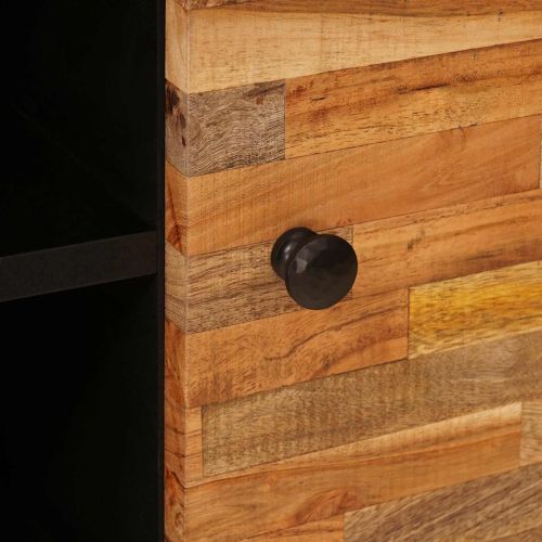 ТВ шкаф с рафт Кафяво 80 x 33 x 46 см Солидно мангово дърво