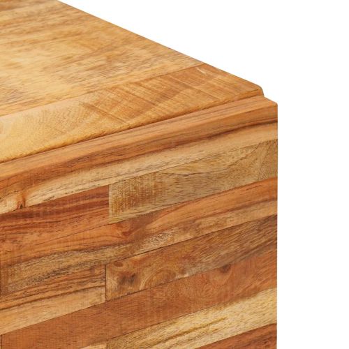 Страничен шкаф Кафяво 90 x 33 x 75 см Солидно мангово дърво