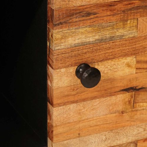 Страничен шкаф Кафяво 90 x 33 x 75 см Солидно мангово дърво