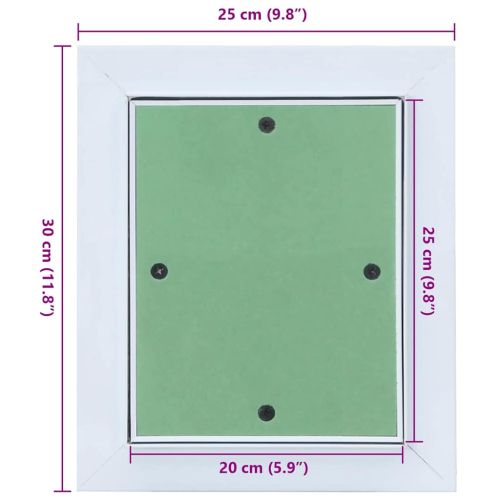 Достъпен панел Зелен и сребърен 25 x 30 cm