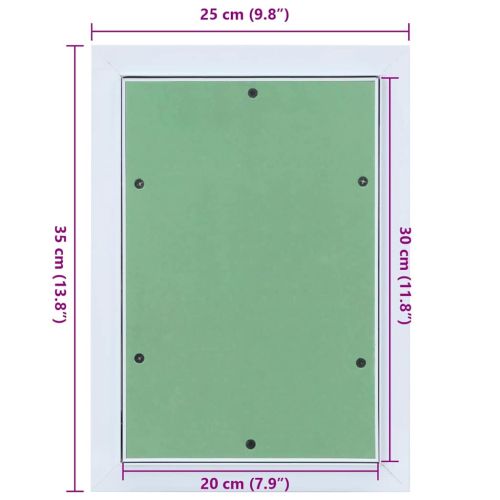 Достъпен панел Зелен и сребърен 25 x 35 см