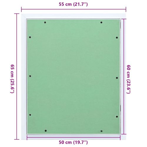 Достъпен панел Зелен и сребърен 55 x 65 см