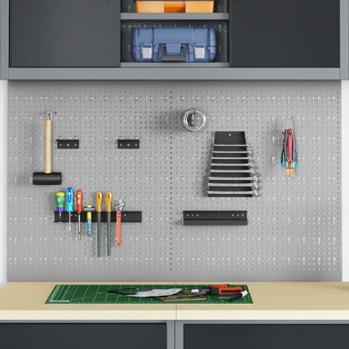 Панел за инструменти 2 pcs Сив 100 x 1 x 60 см