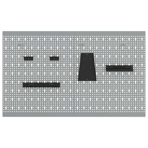 Панел за инструменти 2 pcs Сив 100 x 1 x 60 см