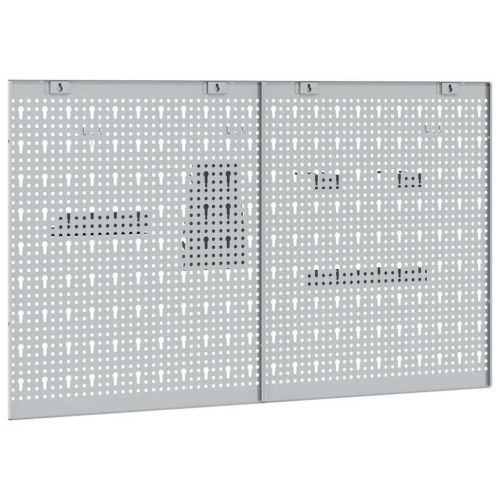 Панел за инструменти 2 pcs Сив 100 x 1 x 60 см