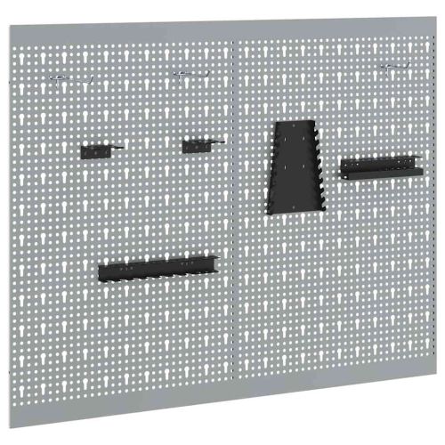 Панел за инструменти 2 pcs Сив 100 x 1 x 80 см