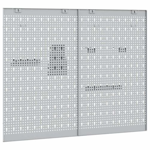 Панел за инструменти 2 pcs Сив 100 x 1 x 80 см