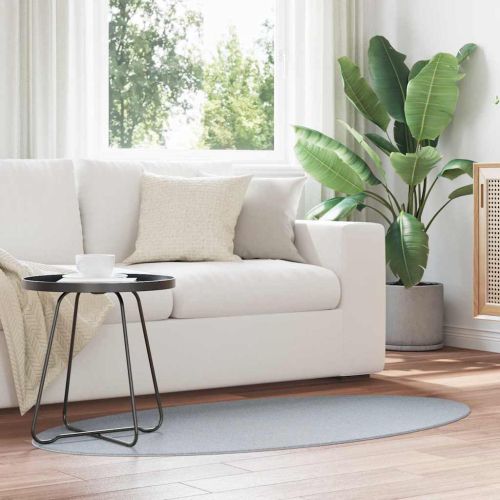 Килими за помещение Овална HUARTE Сив 80 x 150 cm