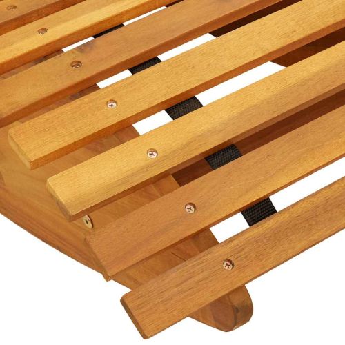 Шезлонг 2 pcs Кафяво 154 x 60 x 74 см Солидно акациево дърво