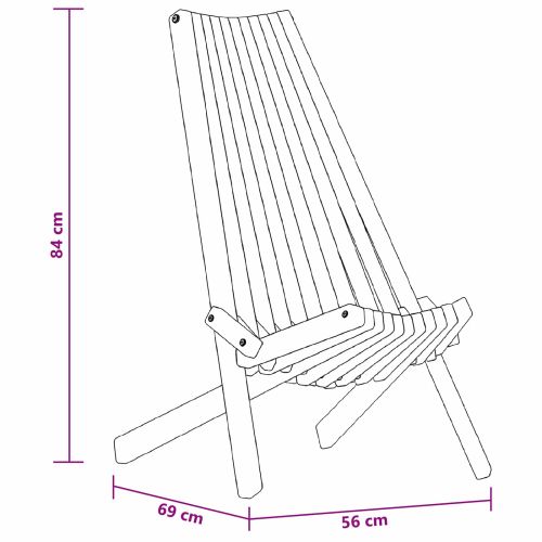 Стол 2 pcs Кафяво 69 x 56 x 84 см Солидно акациево дърво