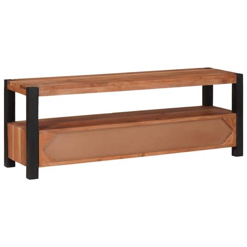 ТВ шкаф с чекмедже Кафяво 110 x 30 x 40 cm Акациево дърво масив