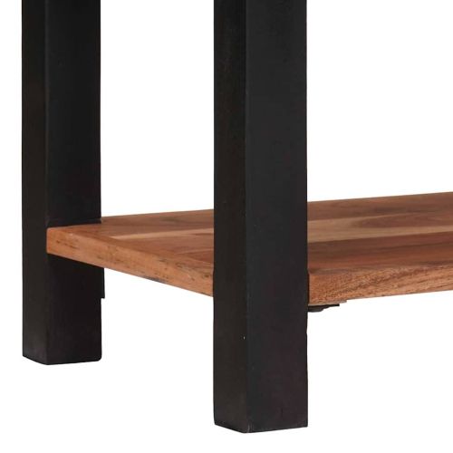 Рафт за книги Кафяво 70 x 30 x 110 см Солидно акациево дърво