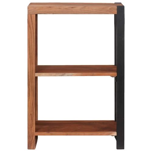 Рафт за книги Кафяво 50 x 30 x 75 см Солидно акациево дърво