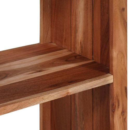 Рафт за книги Кафяво 80 x 30 x 75 см Солидно акациево дърво