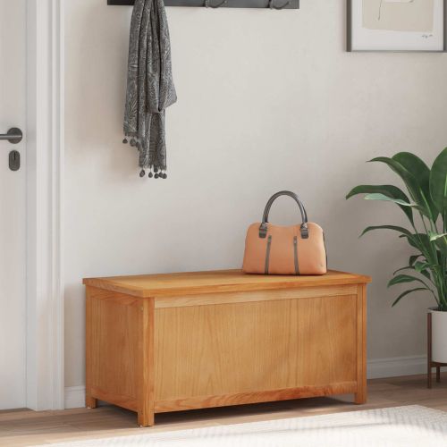 Кутия за съхранение Естествен Инженерен дървен материал