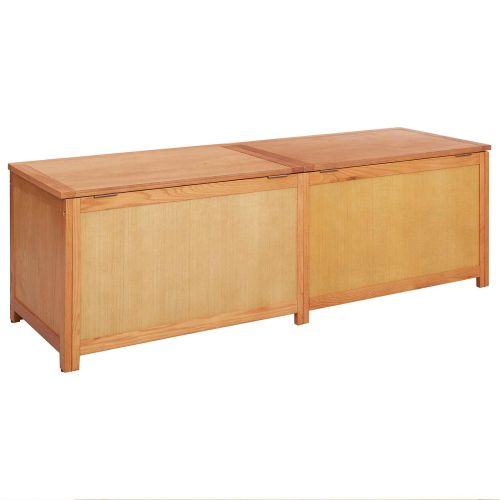 Кутия за съхранение Естествен Инженерен дървен материал