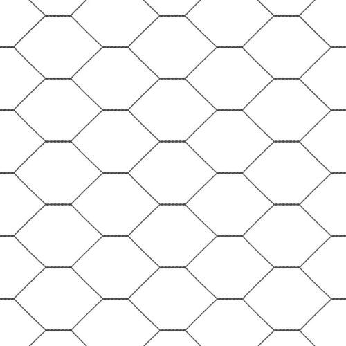 Шестоъгълна ограда Сив 1,5 x 100 м ПВЦ