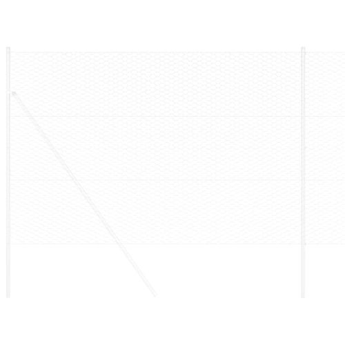 Шестоъгълна ограда Сребрист 1,6 x 10 m Поцинкована стомана