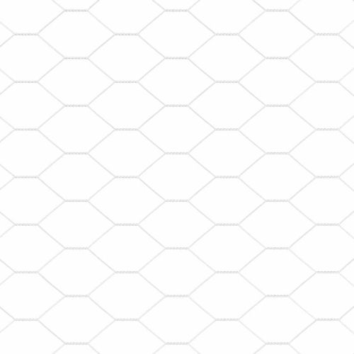 Шестоъгълна ограда Сребрист 0,4 x 25 м Поцинкована стомана