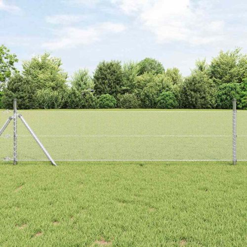 Шестоъгълна ограда Сребрист 0,4 x 50 м Поцинкована стомана