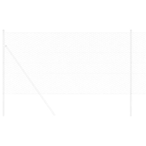 Шестоъгълна ограда Сребрист 0,8 x 50 м Поцинкована стомана