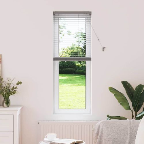 Вертикални щори Сребрист 130 x 40 см Алуминий