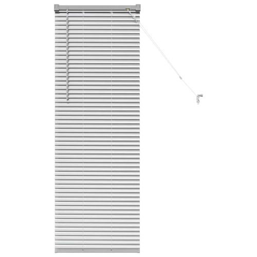 Вертикални щори Сребрист 130 x 40 см Алуминий