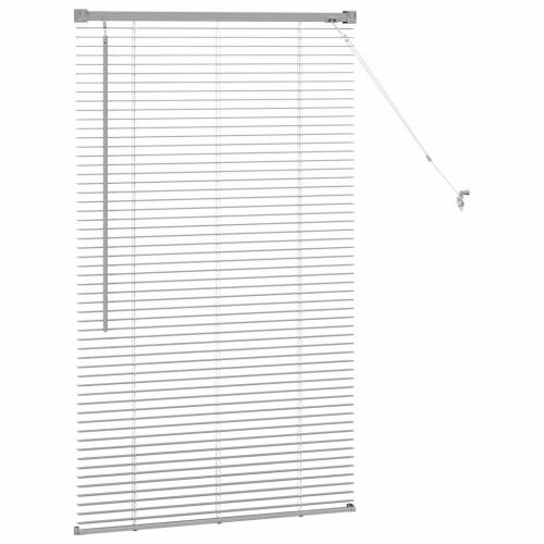 Вертикални щори Сребрист 130 x 80 см Алуминий
