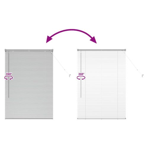 Вертикални щори Сребрист 130 x 95 см Алуминий