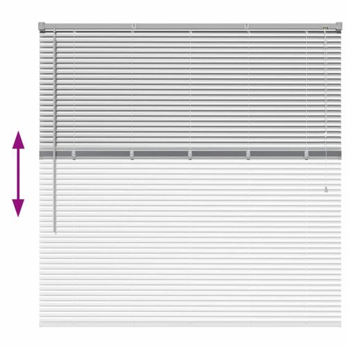 Вертикални щори Сребрист 130 x 135 см Алуминий