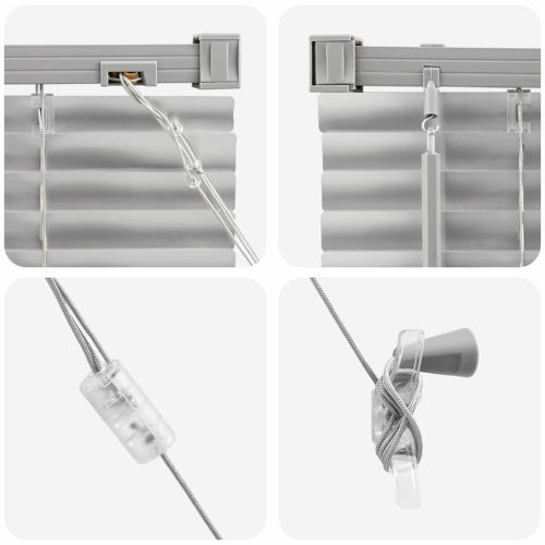 Вертикални щори Сребрист 175 x 65 см Алуминий