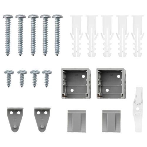 Вертикални щори Сребрист 175 x 75 см Алуминий